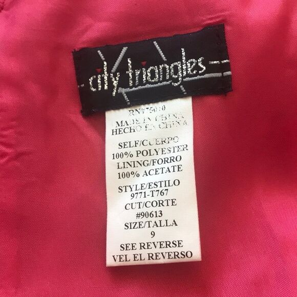 $150= 75 City  Triangles Pink Prom Maxi Junior Dresses Size 9 (90s Y2K) - Picture 10 of 16